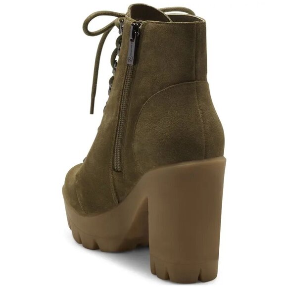 NWT! Jessica Simpson Mistah Platform Ankle Bootie in Olive Green -Multiple Sizes - Picture 7 of 8
